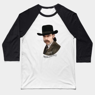 Doc Holliday FlagType Dark Baseball T-Shirt